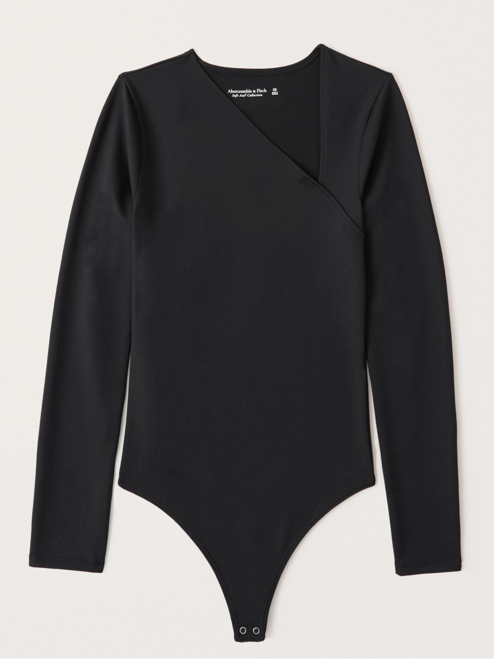 Abercrombie & Fitch Long-Sleeve Asymmetric Soft AF Collection Bodysuit